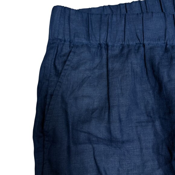 NWT Women's TALBOTS HAVEN Well Within Linen Pants Twilight | Size L - Picture 5 of 10